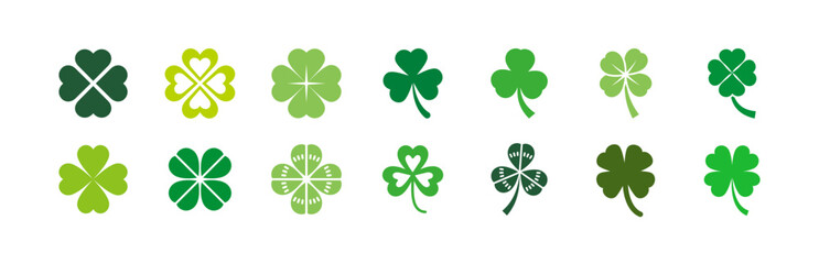 Clover set of various color