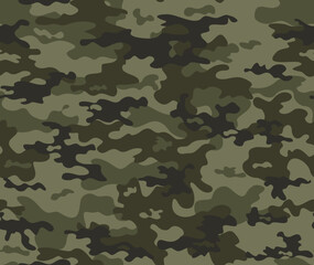 
Khaki camouflage vector classic army texture, modern military woodland pattern