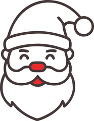 santa claus with white background