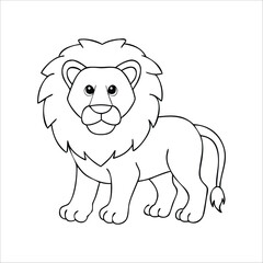 Majestic lion head silhouette with vibrant color accents
