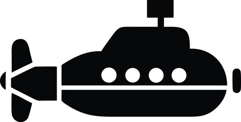 submarine  with white background