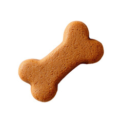 Delicious Dog Bone Treat on White Background