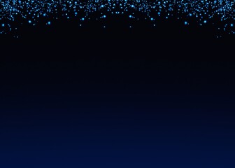 Abstract Blue Glowing Sparkling Confetti Light Glitter Particles PNG on Transparent Background