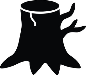 tree stump silhouette