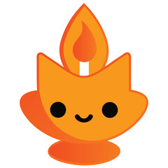 christmas glow with a glowing candle 