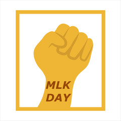 Human hand drawn hand fist vector illustration.