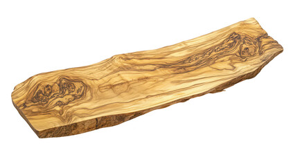 A beautifully crafted. natural olive wood serving platter intricate grain patterns. perfect for entertaining guests at home. with a clean. minimalist background enhancing its elegance