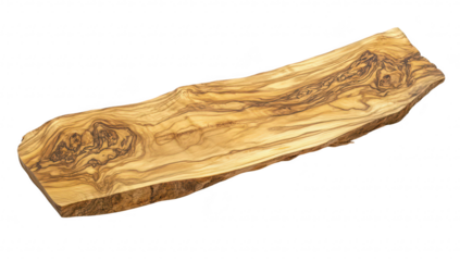 A beautifully crafted. natural olive wood serving platter intricate grain patterns. perfect for entertaining guests at home. with a clean. minimalist background enhancing its elegance