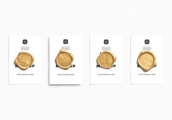 Wax Seal with Card Mockup