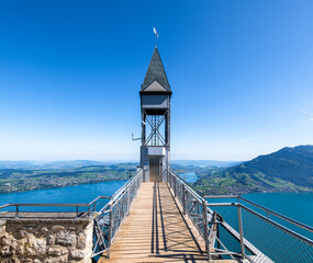 Historical Hammetschwand Elevator, Burgenstock resort, Switzerland