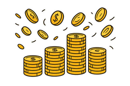 Cartoon Money Falling Images – Browse 26,153 Stock Photos, Vectors, and ...