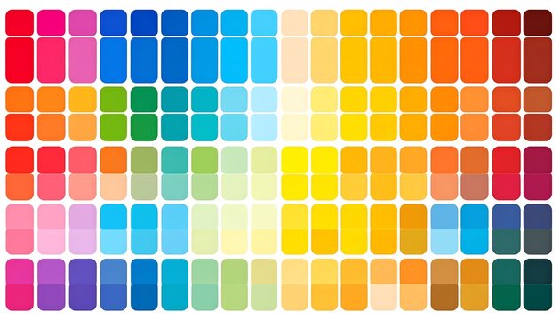 Colorful rectangular grid of gradient swatches
