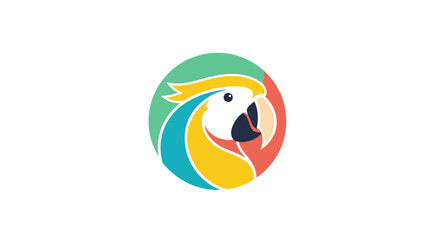 Stylized parrot logo
