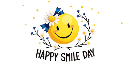 Floral Crown for Happy Smiley