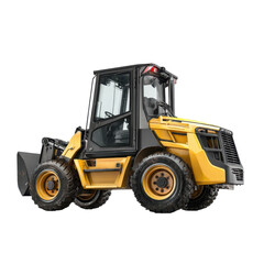 Heavy-duty construction loader working on a building site during daylight hours