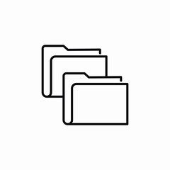 folders files icon sign vector