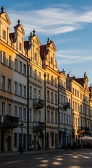 Fototapeta premium Historic European City Buildings.