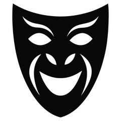 theater mask  drama  vector icon