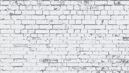 A monochrome view of a weathered brick wall, exhibiting variations in color and texture, suitable for backgrounds and design