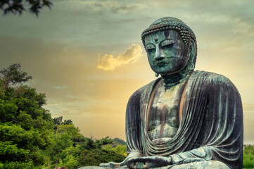 The giant Buddha of Kōtoku-in, Kamakura, Japan.