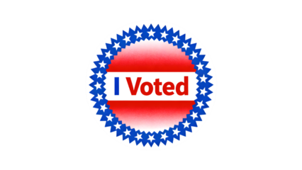 I Voted Sticker Election Democracy Participation voting