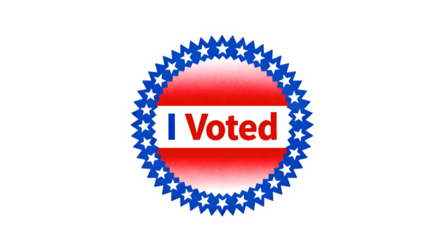 I Voted Sticker Election Democracy Participation voting