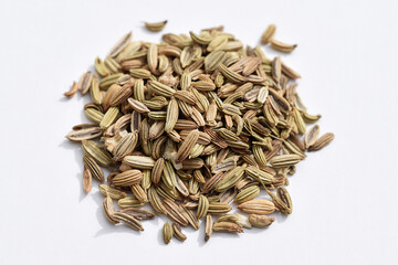 Fennel on a white background
