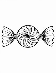 Obraz premium Holiday coloring sheet for kids – Christmas theme