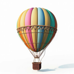 Fototapeta premium Hot Air Balloons and Watercolor Art