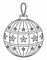 Holiday coloring sheet for kids – Christmas theme