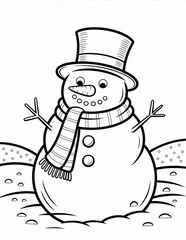 Holiday coloring sheet for kids – Christmas theme