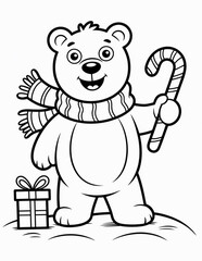 Holiday coloring sheet for kids – Christmas theme