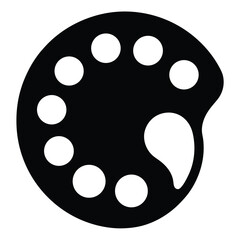 paint palette  art  vector icon