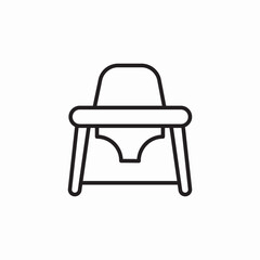 baby seat icon sign vector