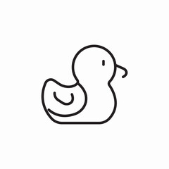 bathroom duck icon sign vector
