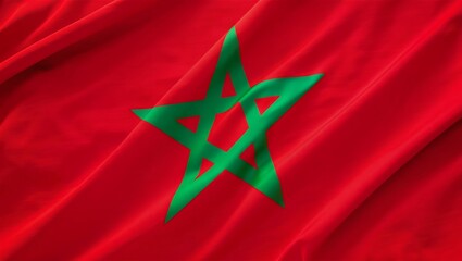 waving flag of Morocco