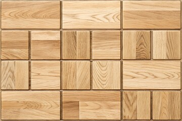 Natural wood mosaic pattern texture background