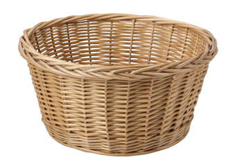 Fototapeta premium Basket wicker isolated on a transparent background.