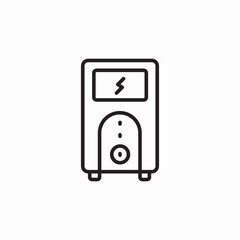 voltmeter device icon sign vector
