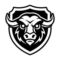 Obraz premium Glyph style icon showing a buffalo symbol