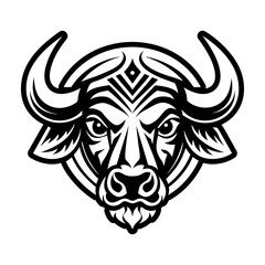 Obraz premium Glyph style icon showing a buffalo symbol