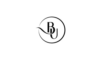 BU initial letters, monogram logo