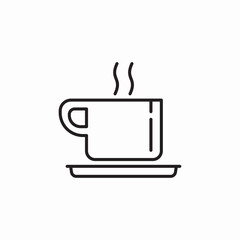 mug tea hot icon sign vector