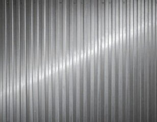 Gray corrugated metal surface