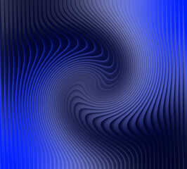 Abstract blue swirl pattern with dynamic lines and deep colors for modern design