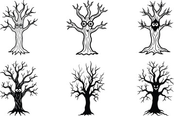 Halloween Tree Vector Art, Icons, and Graphics