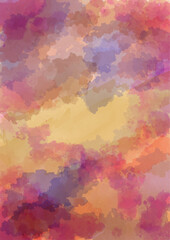 Fototapeta premium Abstract hand drawn colorful pastel watercolor background