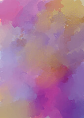 Abstract hand drawn colorful pastel watercolor background