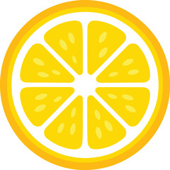 Lemon Slice Vector EPS File | High Quality Editable Design, Digital Clipart, Scalable Graphic Illustration, Print Ready Artwork, Creative Template Download