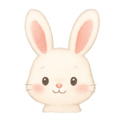 Obraz premium PNG Adorable cartoon bunny illustration.